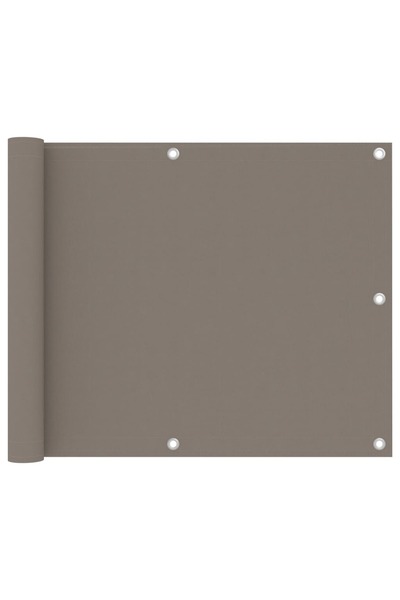 Concept Paravan de balcon, gri taupe, 75x500 cm, țesătură oxford