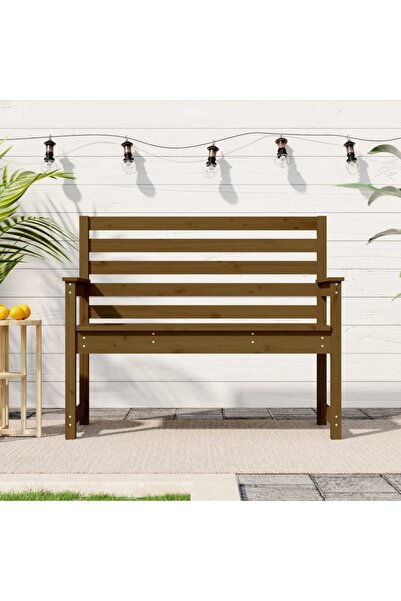 Concept Bancă de grădină, maro miere, 109x48x91,5 cm, lemn masiv de pin