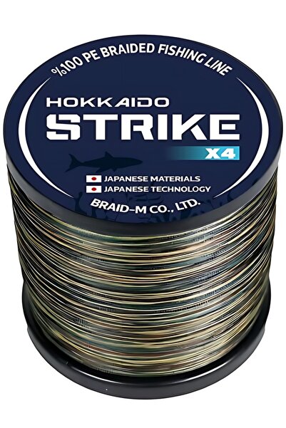 Hokkaido STRIKE 1000 Metri, X4 Moss Camo 0.16 mm, 8.8 Kg Valoare de tracțiune...