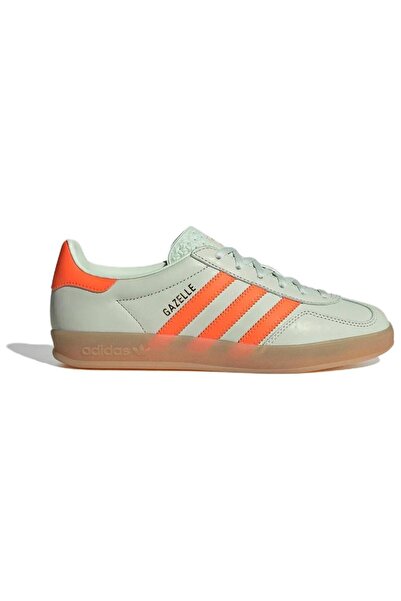 Adidas Originals Women's Gazelle Indoor "Linen Green/Solar Orange"