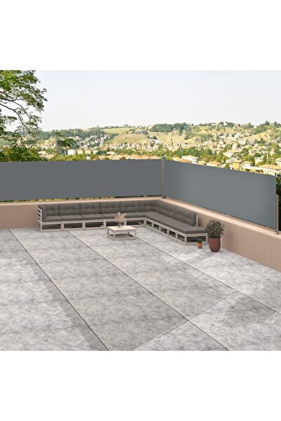 Concept Αναδιπλούμενη πλαϊνή τέντα, ανθρακί, 117x1200 εκ.