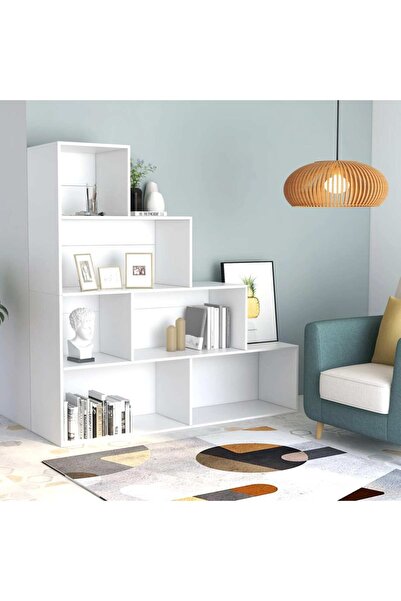 Concept Bookcase/Room divider, white, 155x24x160 cm, chipboard