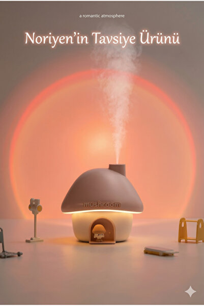 Noriyen Modern Alev Tasarımlı Hava Nemlendirici ve Buhar Makinesi - Sessiz Ne...