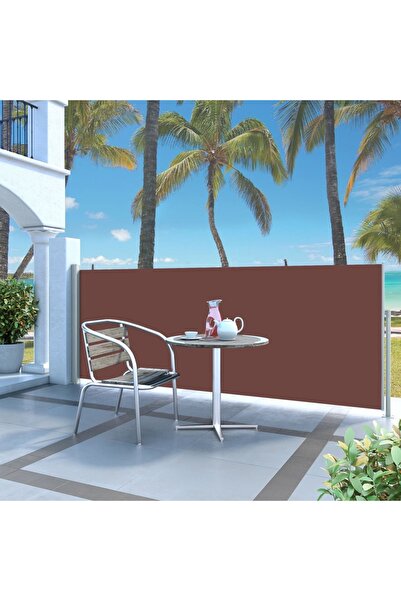 Concept Copertină laterală retractabilă, maro, 120x300 cm