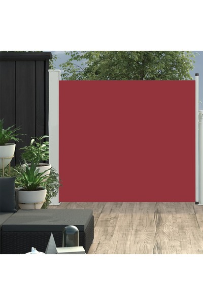 Concept Copertină laterală retractabilă de terasă, roșu, 100 x 300 cm