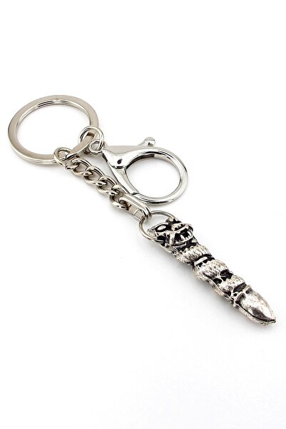 Solfera Protector Dragon Amulet Power Symbol Antique Tumbled Metal Keychain K...