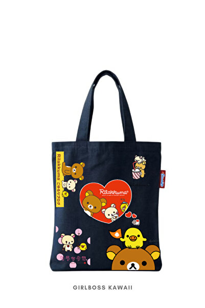 Girlboss Kawaii حقيبة ريلاكوما صغيرة الحجم/ للأجهزة اللوحية/ للكتب/ للتسوق ال...