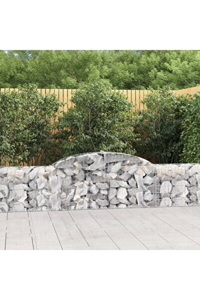 Concept Coș gabion arcuit, 300x30x60/80 cm, fier galvanizat