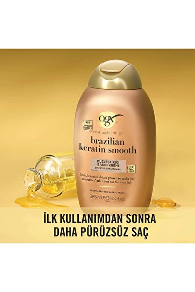 OGXX Brazilian Keratin Smooth Bakım Kremi 385 ml Düzleştirici ve Parlaklık Veren