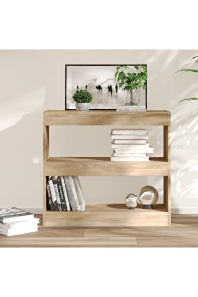 Concept Bibliotecă/Separator cameră, stejar sonoma, 80x30x72 cm