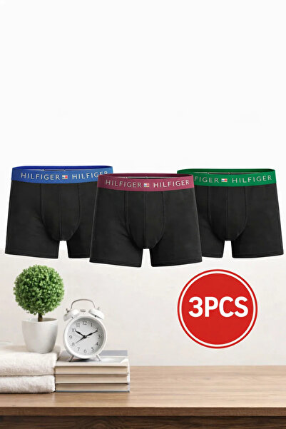 Hilfiger Boxer Figer Collection 3 Pieces Stretch Fabric Boxed Boxers