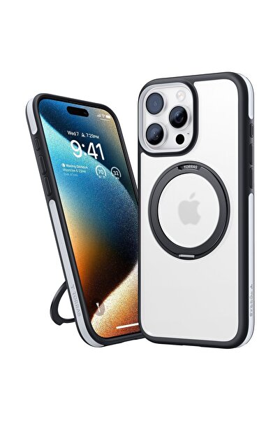 TORRAS Θήκη Ostand R Fusion MagSafe Kickstand Black iPhone 16 Pro