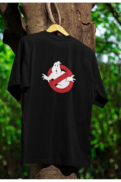MG Ghost Printed Cycling Collar Pa Cotton Ov Oversized Alip Short Sleeve Unis...