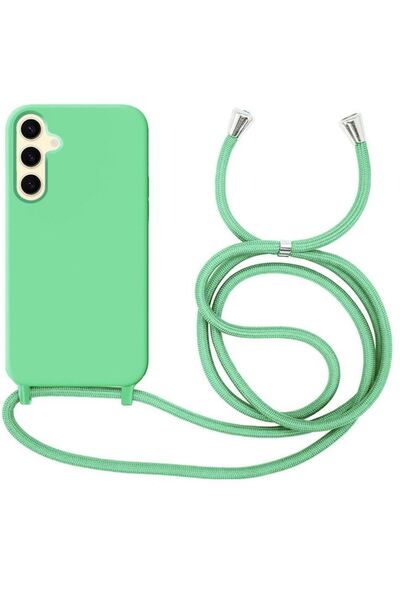 Orso Θήκη Liquid Silicone Κορδόνι Matcha Green Samsung Galaxy S24+/S25+