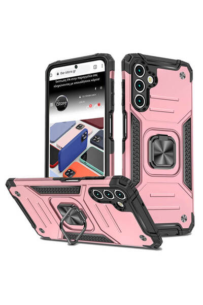 Orso Θήκη Armor Ringstand Rose Gold Samsung Galaxy S23 FE 5G