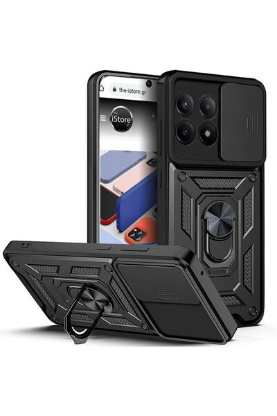 Orso Θήκη Combo Kickstand Slide Camera Black Poco X6 Pro 5G