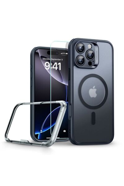 ESR Σετ πλήρους προστασίας Pro Classic HaloLock MagSafe με παγωμένο μαύρο χρώ...