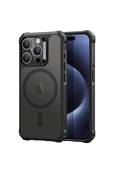 ESR Θήκη Air Armor HaloLock MagSafe Frosted Black για iPhone 15 Pro Max