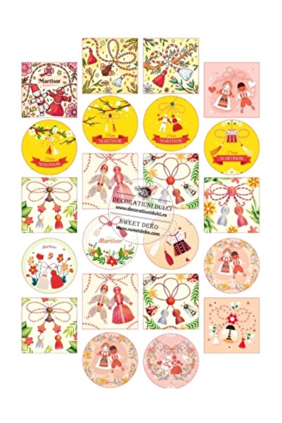 Decoratiuni Dulci Combined martisor, edible image - Cut out