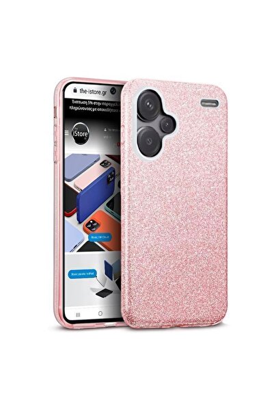 Orso Θήκη Hybrid Strass Pink Xiaomi Redmi Note 13 Pro+ 5G