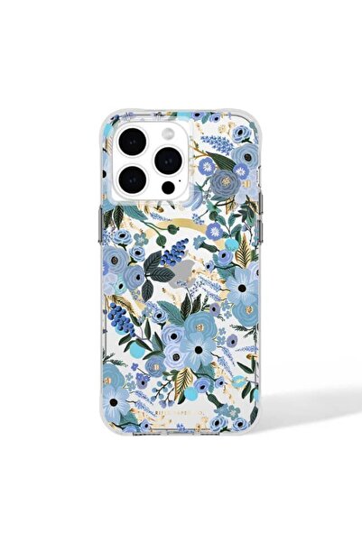 Rifle Paper Co. Θήκη Paper Co. Garden Party Clear Blue Magsafe iPhone 15 Pro Max