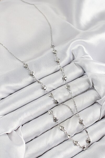 cleovibe قلادة من الفيلور النحاسي والزركون مرصّع بالأحجار على شكل قلب باللون ...