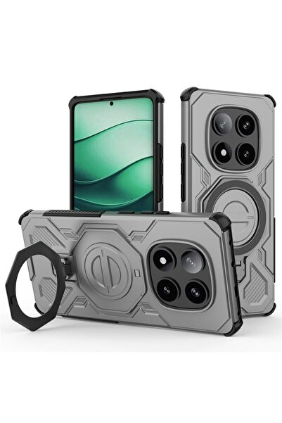 Orso Θήκη Ostand Hybrid Clear Black για Xiaomi Redmi Note 14 Pro 5G/Poco X7