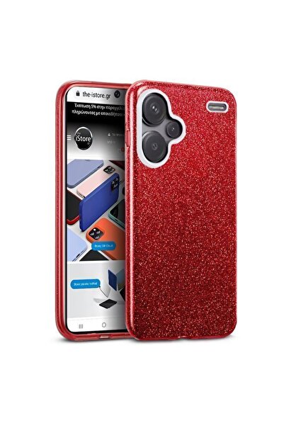 Orso Θήκη Hybrid Strass Red Xiaomi Redmi Note 13 Pro+ 5G