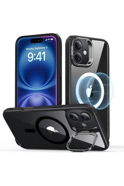 ESR Θήκη Classic Hybrid με Stash Stand HaloLock MagSafe Clear Black για iPhon...