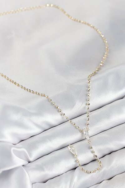 cleovibe قلادة من النحاس المخملي والزركون مرصّع بالأحجار ذهبية اللون على شكل ...