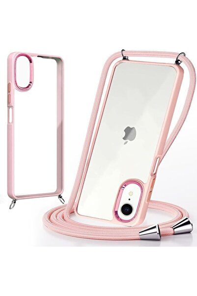 Orso Θήκη Shield Κορδόνι Clear Rose iPhone XR
