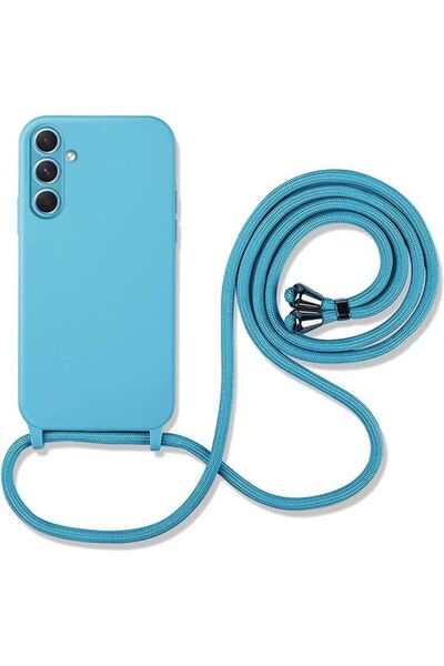 Orso Θήκη Liquid Silicone Κορδόνι Alaskan Blue Samsung Galaxy A16