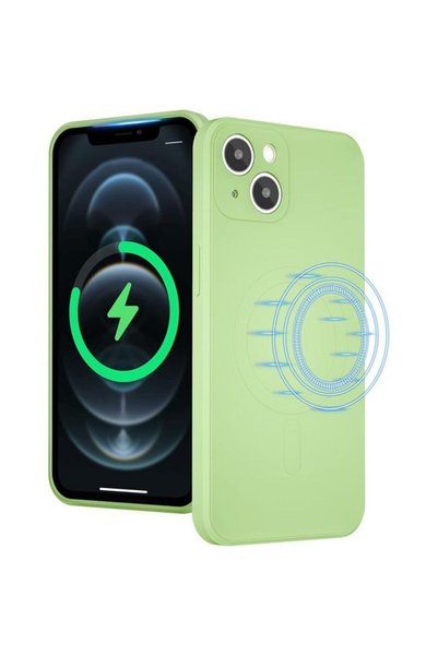 Orso Θήκη KSTDesign Magsafe Liquid Silicone Case Spring Green για iPhone 14