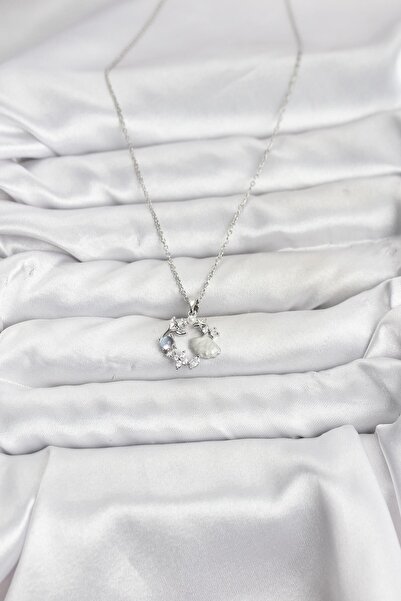 cleovibe سلسلة دولتشي 316L من الفولاذ باللون الفضي، موديل زركون مرصّع بالأحجا...