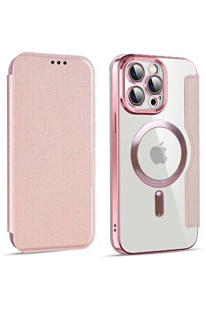 Orso Θήκη Flip Camera Protection Magsafe Bare Look Rose Gold iPhone 15 Pro Max