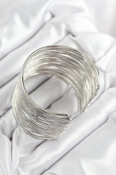 cleovibe سوار من سلك النحاس من أورا بلون فضي