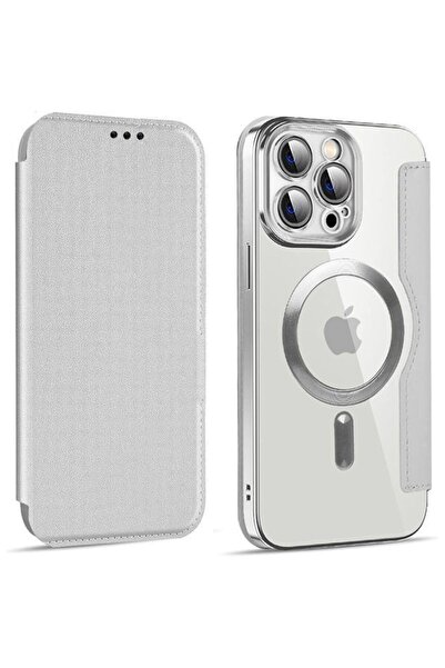 Orso Θήκη Flip Camera Protection Magsafe Bare Look Silver iPhone 14 Pro