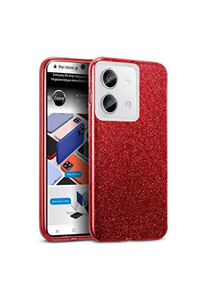 Orso Θήκη Hybrid Strass Red Xiaomi Redmi Note 13 Pro 5G