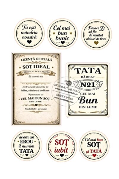 Decoratiuni Dulci Edible image Ideal Husband License - Cut out