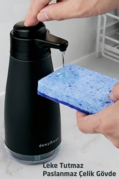 Demy Haus SenseTouch Paslanmaz Çelik Sıvı Sabunluk