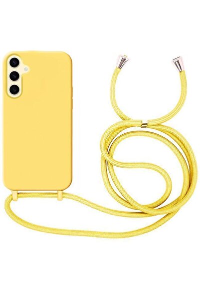 Orso Θήκη Liquid Silicone Κορδόνι Yellow Samsung Galaxy S24+/S25+