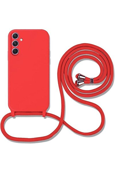 Orso Θήκη Liquid Silicone Κορδόνι Red Samsung Galaxy A16