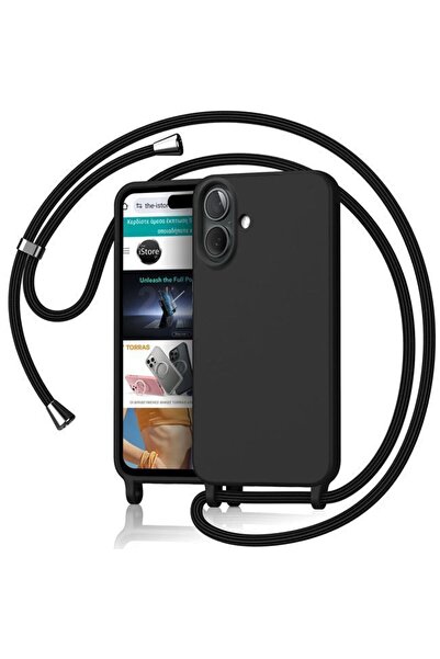Orso Θήκη Cloud Κορδόνι Black iPhone 16 Plus