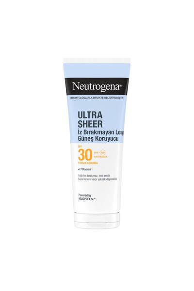 Neutrogena Ultra Sheer Nemlendirici Güneş Koruyucu Losyon SPF30, 200 ml