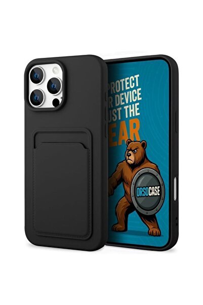 Orso Θήκη 2 σε 1 υγρή σιλικόνη Magsafe αφαιρούμενη Πορτοφόλι μαύρη για iPhone...