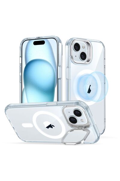 ESR Θήκη Classic Hybrid με Stash Stand HaloLock MagSafe Clear Light Blue iPho...