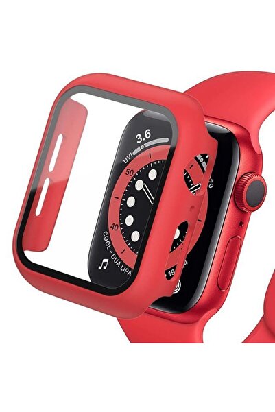 Orso Θήκη 2-in-1 Hard Frame Red + Tempered Glass Apple Watch 46mm