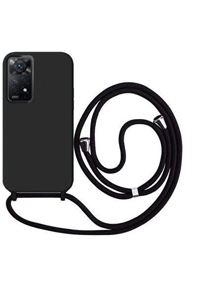 Orso Θήκη Liquid Silicone Κορδόνι Black Xiaomi Redmi Note 12 Pro 4G