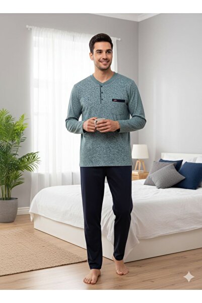 Erse ΑΝΔΡΙΚΟ ΣΕΤ ΠΙΤΖΑΜΑΣ ΜΕ ΤΡΙΑ ΚΟΥΜΠΙΑ INTERLOCK 334