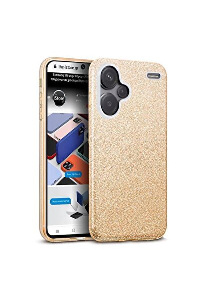Orso Θήκη Hybrid Strass Gold Xiaomi Redmi Note 13 Pro+ 5G